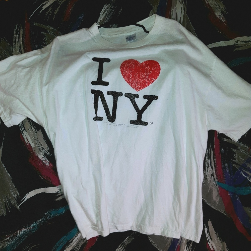 Vintage 1990 I heart NY tee size XL